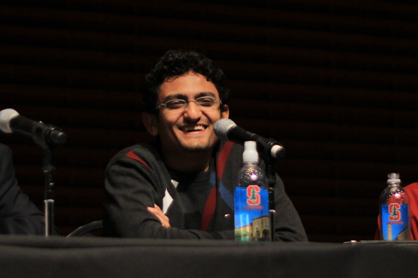Egyptian activist Wael Ghonim spoke Tuesday evening one year after being released from his 12 day detention by Egyptian state security. (NICK SALAZAR/The Stanford Daily)