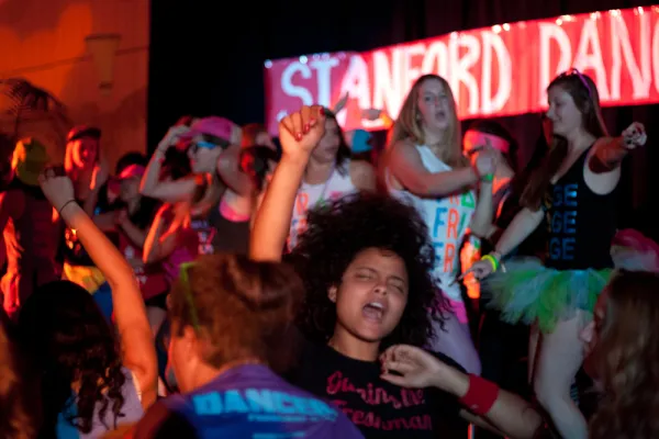 Students across campus came together this weekend to participate in the 8th annual Dance Marathon, an event that raises money for student-run organization FACE AIDS. (ROGER CHEN/The Stanford Daily)