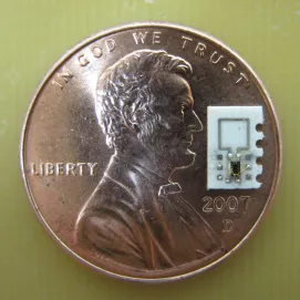 Chip moves wirelessly in bloodstream