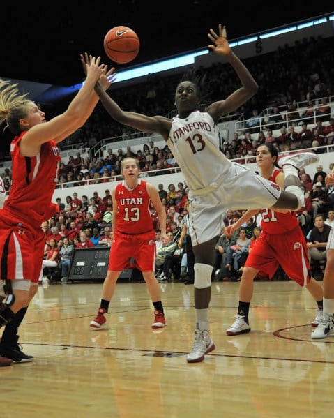 Senior forward Nnemkadi Ogwumike (above) poured in 29 points as the Stanford's women's basketball team captured the inaugural Pac-12 title with a 77-62 win over Cal. (Stanford Daily File Photo)