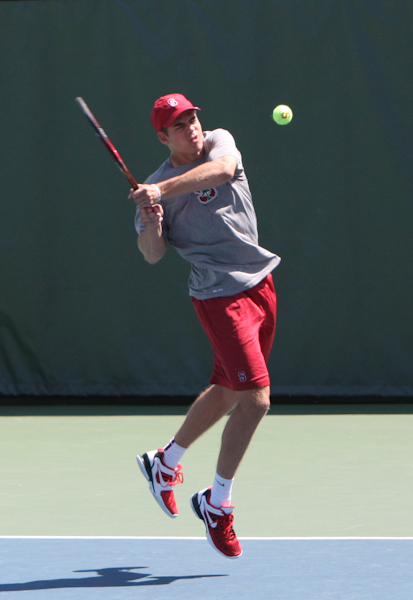 Freshman John Morrissey notched his 20th and 21st wins of the season this weekend against Oregon and Washington, remaining the team leader in victories as Stanford moves towards the end of its Pac-12 season. (ALISA ROYER/The Stanford Daily)