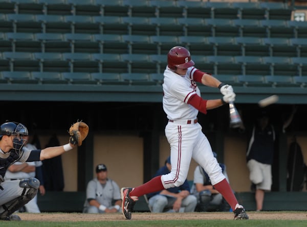 Junior leftfielder Stephen Piscotty had five hits and six RBI this weekend, including a pivotal three-run home run in the opener. (IAN GARCIA-DOTY/The Stanford Daily)