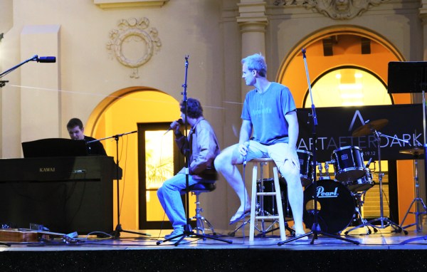The Stanford-grown band Den of Thieves performs at Art After Dark last Friday night. (NICK SALAZAR/The Stanford Daily)