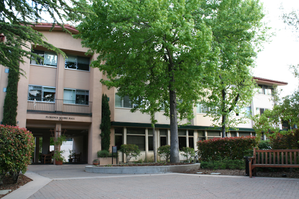 The outside of Florence Moore Hall.
