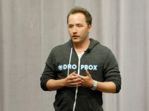 Dropbox co-founder talks start-ups, relays experience