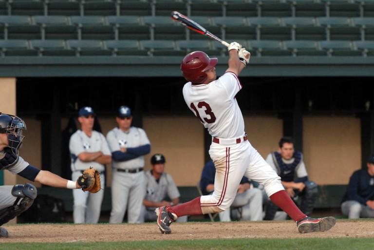 Sophomore second baseman Brett Michael Doran (above) and the No. 11 Stanford baseball crew carry an eight-game winning streak into a critical three-game homestand against unranked Cal starting today. A sweep over its cross-Bay rivals could reward the Cardinal with the chance of hosting a Super Regional in postseason play. (IAN GARCIA-DOTY/The Stanford Daily)