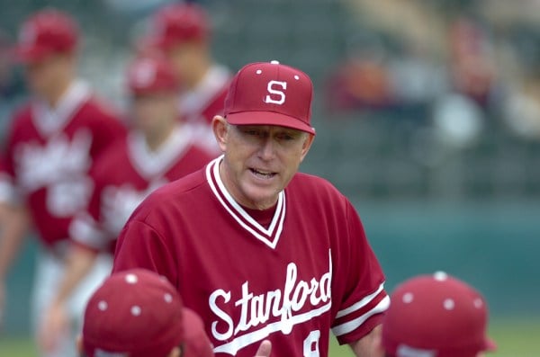 Stanford baseball head coach Mark Marquess (above) is trying to lead the Cardinal to a national title on the 25th anniversary of his first of back-to-back championships. (JESSICA POPISH/The Stanford Daily)