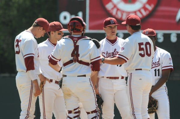 The No. 13 Stanford baseball squad (above) embarks on the long road to Omaha as the Cardinal hosts Fresno State in its first game of the regional tonight. Although the No. 13 Cardinal was awarded home-field advantage for the regional, it must not overlook the Bulldogs, who defied all odds in 2008 by winning the College World Series. (IAN GARCIA-DOTY/The Stanford Daily)