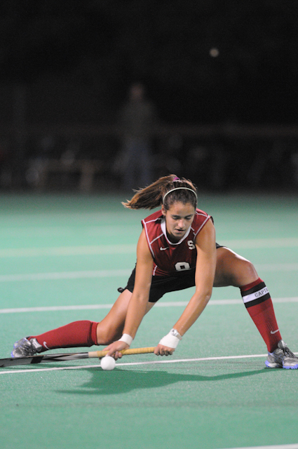 Senior defender Becky Dru was a First Team All-American last season for the women's field hockey team, and has the No. 11 Cardinal in position to return the postseason despite some early season losses. (Stanford Daily File Photo)