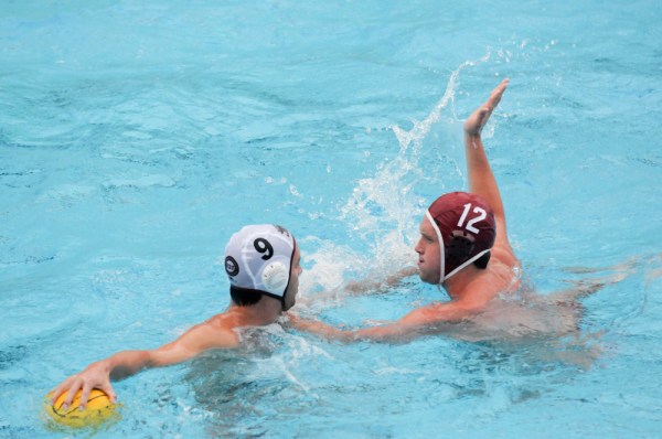 Junior Travis Noll (12) and the Stanford men's water polo team dropped a tight match at UC-Santa Barbara and finished in fifth place at the SoCal Tournament over the weekend. (Stanford Daily File Photo)