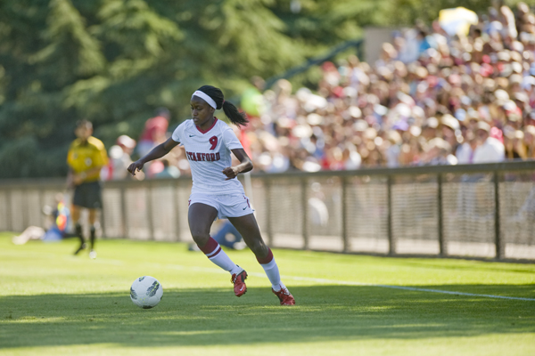 Sophomore forward Chioma Ogubagu (above) scored the first goal of Stanford's 4-1 win over Arizona on Thursday (Stanford Daily File Photo).