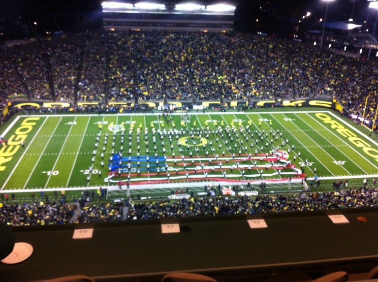 No. 13 Stanford takes on No. 2 Oregon with BCS and Pac-12 title implications from Autzen Stadium in Eugene, Ore. (MILES BENNETT-SMITH/The Stanford Daily).