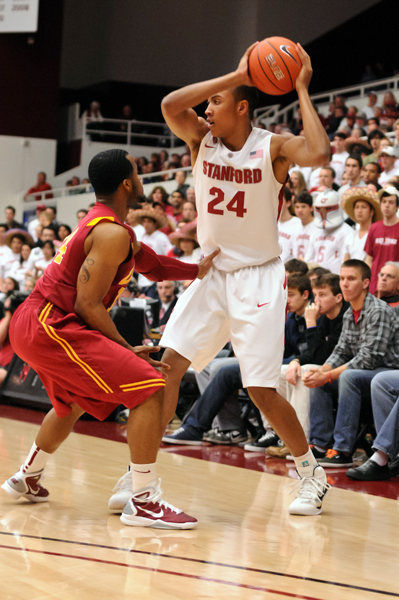 Junior forward Josh Huestis had a career-high 18 points in Stanford's 69-51 win over Alcorn State on Thursday night at Maples Pavilion. (SIMON WARBY/The Stanford Daily)