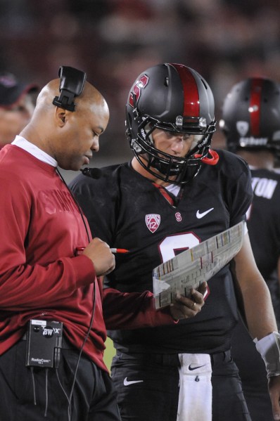 Football head coach David Shaw (SIMON WARBY/The Stanford Daily)