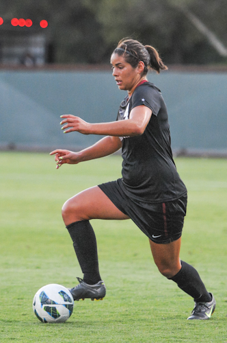 Senior defender Alina Garciamendez scored in last year's College Cup opener, and will look to contribute again as Stanford begins its Final Four against No. 13 North Carolina. (Stanford Daily File Photo)