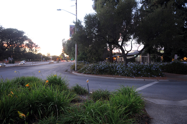 The proposed development would occupy land just near the Caltrain station. (MADELINE SIDES/The Stanford Daily)