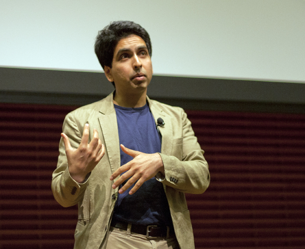 Salman Khan left his job as a hedge fund analyst to dedicate his time to the now immensely successful Khan Academy. (ROGER CHEN/The Stanford Daily)