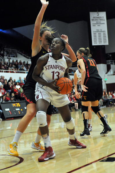 Stanford women's basketball's junior forward Chiney Ogwumike (13) was named to the John R. Wooden Midseason Top 20 on Tuesday.