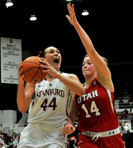 Junior guard Toni Kokenis tied her season high in scoring (15 points) in her last game, against Colorado. (MIKE KHEIR/The Stanford Daily)