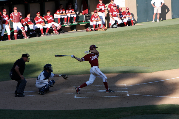 Stanford junior Danny Diekroeger (pictured) and senior Justin Ringo lead the team so far this season with batting averages of .333.