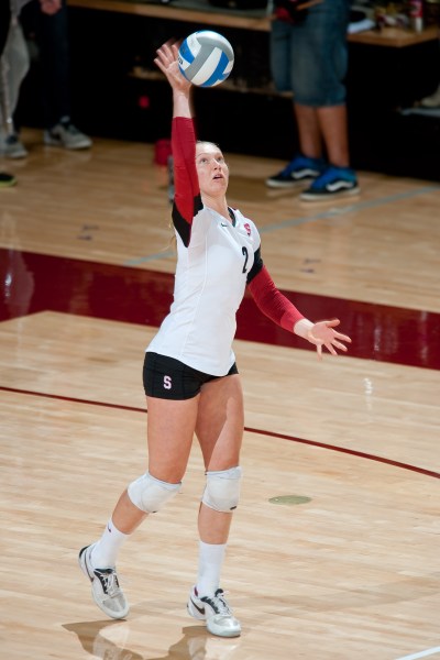 Junior Carly Wopat (above) and the returning members of the indoor volleyball team will move outdoors to compete in the inaugural season of Stanford sand volleyball this spring. Junior Carly Wopat (above) and the other returning members of the indoor volleyball team will move outside to compete in this spring's inaugural season of Stanford's sand volleyball. (Don Feria/isiphotos.com)