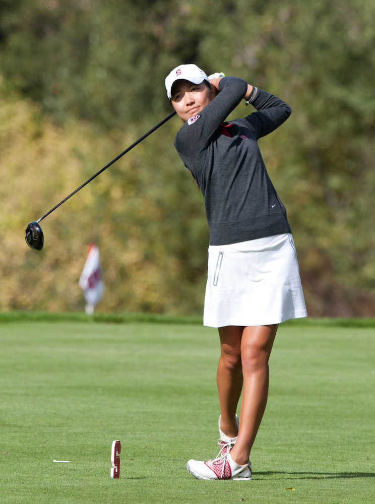 Using scores of 67-71-72-67, sophomore Lauren Kim (above) stayed near the top of the individual leaderboard for the duration of the NCAA championships in Tulsa, Oklahoma. After enjoying a three stroke advantage at one point during her final round, Kim ultimately finished third, the highest placing for a Stanford golfer at NCAAs in over 20 years.