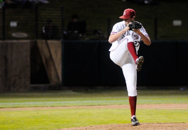 Senior pitcher Garrett Hughes (above)