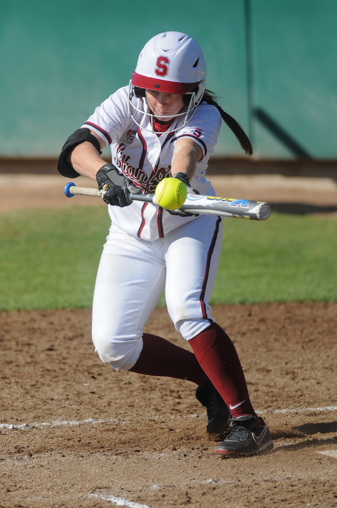 The best base-stealer in school history, senior Sarah Hassman (above) is known as a silent leader for the Cardinal. (Stanford Daily File Photo)