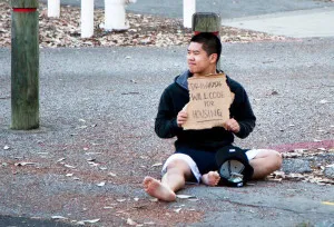 Richard Tai '15 and other students were waitlisted for housing using Tier 3 during the 2013-2014 Draw. In response to his "homelessness," Tai and his friend Jonathan Swenson '15, posted this meme to his Facebook profile, which instantly went viral. (Courtesy Jonathan Swenson)