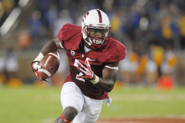 Junior wideout Ty Montgomery caught 6 passes for 130 yards and a touchdown in Stanford's 34-20 victory over Army. (Simon Warby/The Stanford Daily)