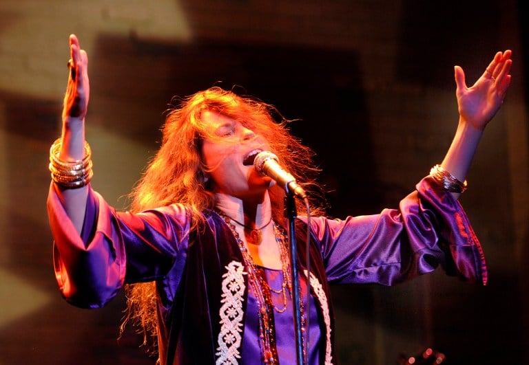 Kacee Clanton, pictured, who plays Janis Joplin in the San Jose Rep/ZACH Theatre co-production of "One Night with Janis Joplin" previously played Queen of Rock 'n' Roll in Kansas City Rep's 2006 production of "Love, Janis." (Courtesy of Don Ipock)