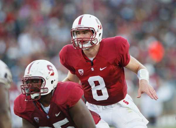 Stanford junior quarterback Kevin Hogan (8) was 11-of-17 passing for 151 yards and two touchdowns against Arizona State last weekend. (David Elkinson/isiphotos.com)