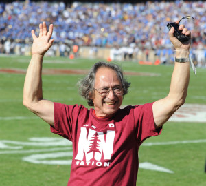 Michael Levitt (above) was honored during the football game against UCLA, which Levitt said was the first football game he had ever watched. (AVI BAGLA/The Stanford Daily)