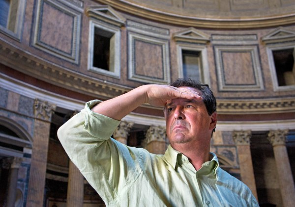 "The Rapture" showcases the reactions of visitors, like this one shown above, when viewing The Pantheon. (Courtesy of Joel Leivick)