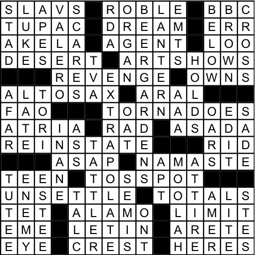 Above are the solutions to the October 11th crossword puzzle created by Daily Crossword Writer Ryan P. Smith.