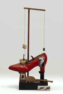 Objet surréaliste à fonctionnement symbolique—le soulier de Gala by Salvador Dalí, above, is part of Cantor's new exhibit "Flesh and Metal."  (Courtesy of SFMOMA, Purchase, by exchange, through a gift of Norah and Norman Stone)