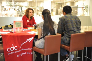CDC counselors have been holding regular meetups to allow students to discuss different aspects of their career development and preparation. (ZETONG LI/The Stanford Daily)