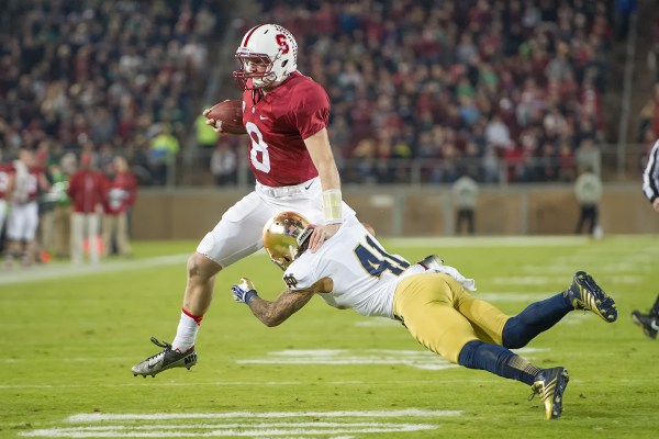 Junior quarterback Kevin Hogan (8) has struggled in his last two road games and hopes to exorcise those road demons tonight against Arizona State in the Pac-12 Championship Game.