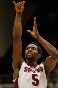 Junior guard Chasson Randle led the Cardinal charge against the Jackrabbits on Sunday, scoring 17 of his 21 points in the first half. (BEN SULITEANU/The Stanford Daily)