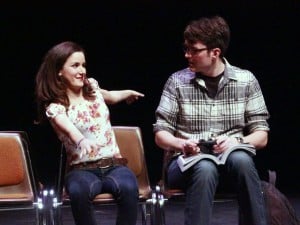 "Sex on a Plane," one of "The Original Winter One Acts," a collection of student written, acted and directed plays, features .(Courtesy of The Ram's Head Theatrical Society).