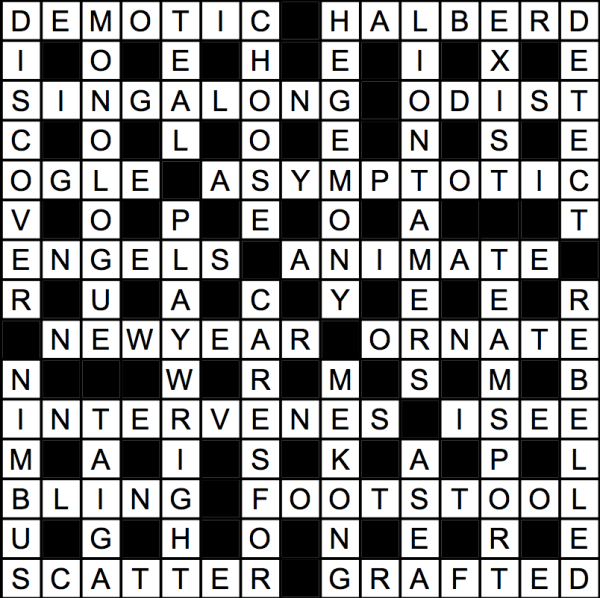 Solutions to the Jan. 31 Stanford Daily crossword puzzle created by Ryan P. Smith.