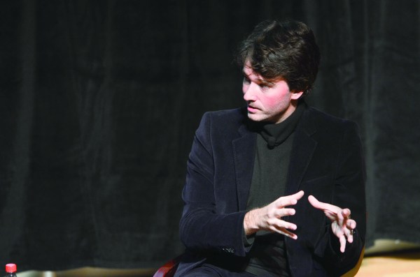 Antoine Arnault, CEO of Berluti, spoke at Stanford on Tuesday about the the future of luxury retail. (SEAN CHRISTOFFERSON/The Stanford Daily)