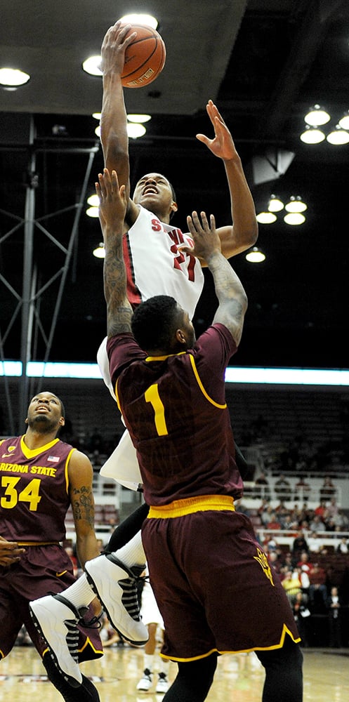 Senior forward Anthony Brown (above) had 30 points when not much else was going right, as Stanford got a much-needed road win at Washington State. (MIKE KHEIR/The Stanford Daily)