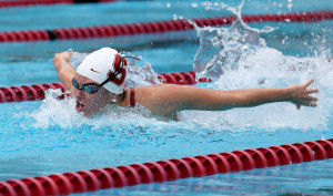 Senior Felicia Lee (above) won all four of her events this weekend to round off a fantastic Senior Day. Lee has won every dual meet event she competed in since October. (Tony Svensson/trimarket.com)