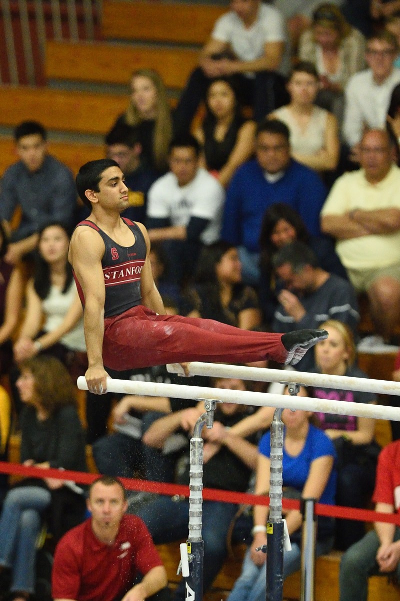 Freshman Akash Modi (above) finished off an impressive regular season by winning the MPSF Gymnast of the Year award. (RICHARD C ERSTED/isiphotos.com)