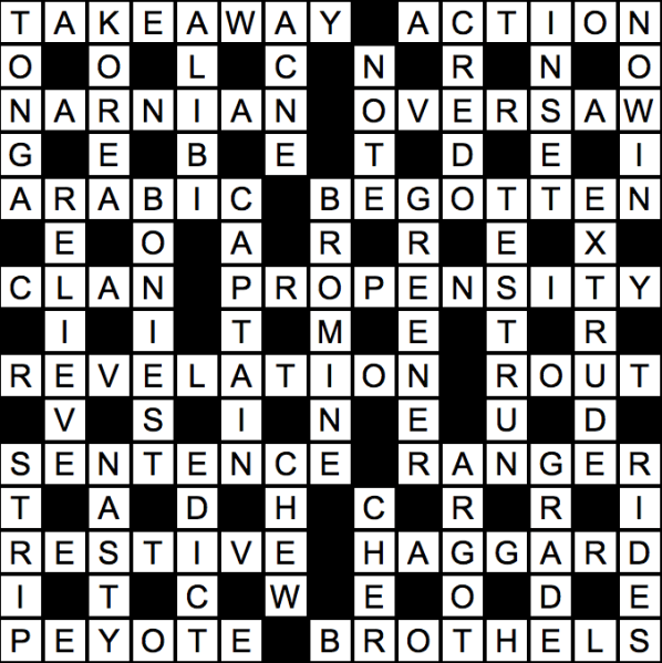 Solutions to the March 7 Stanford Daily crossword puzzle created by Ryan P. Smith.