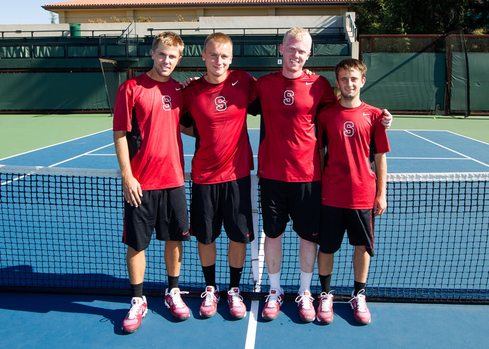 Current sophomores (right to left) Tsodikov, Paige, Romanowicz and Strobel hope to help Stanford return to the level of success it experienced under Klahn and Thacher. (NORBERT VON DER GROEBEN/isiphotos.com)