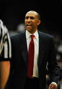 Head coach Johnny Dawkins (above) may have saved his job in 2013-14, but should Stanford fans be satisfied just yet? (Stanford Daily File Photo)