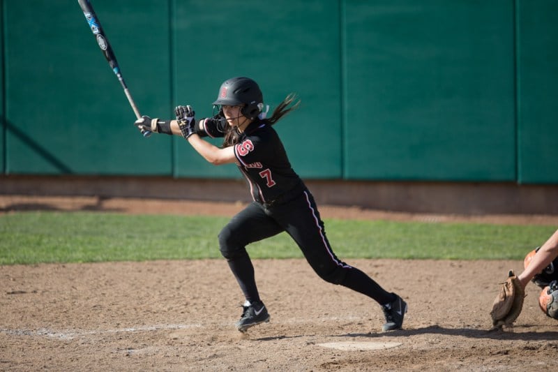 Junior infielder Hannah Winter (above) leads the Cardinal with 49 hits. (FRANK CHEN/The Stanford Daily)