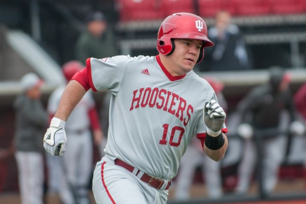 Junior catcher Kyle Schwarber, a projected top-20 pick in this year's MLB Draft, will look to boost IU's offense this weekend in the Bloomington regional. He led the Big Ten with 12 home runs this season. (Courtesy of The Indiana Daily)